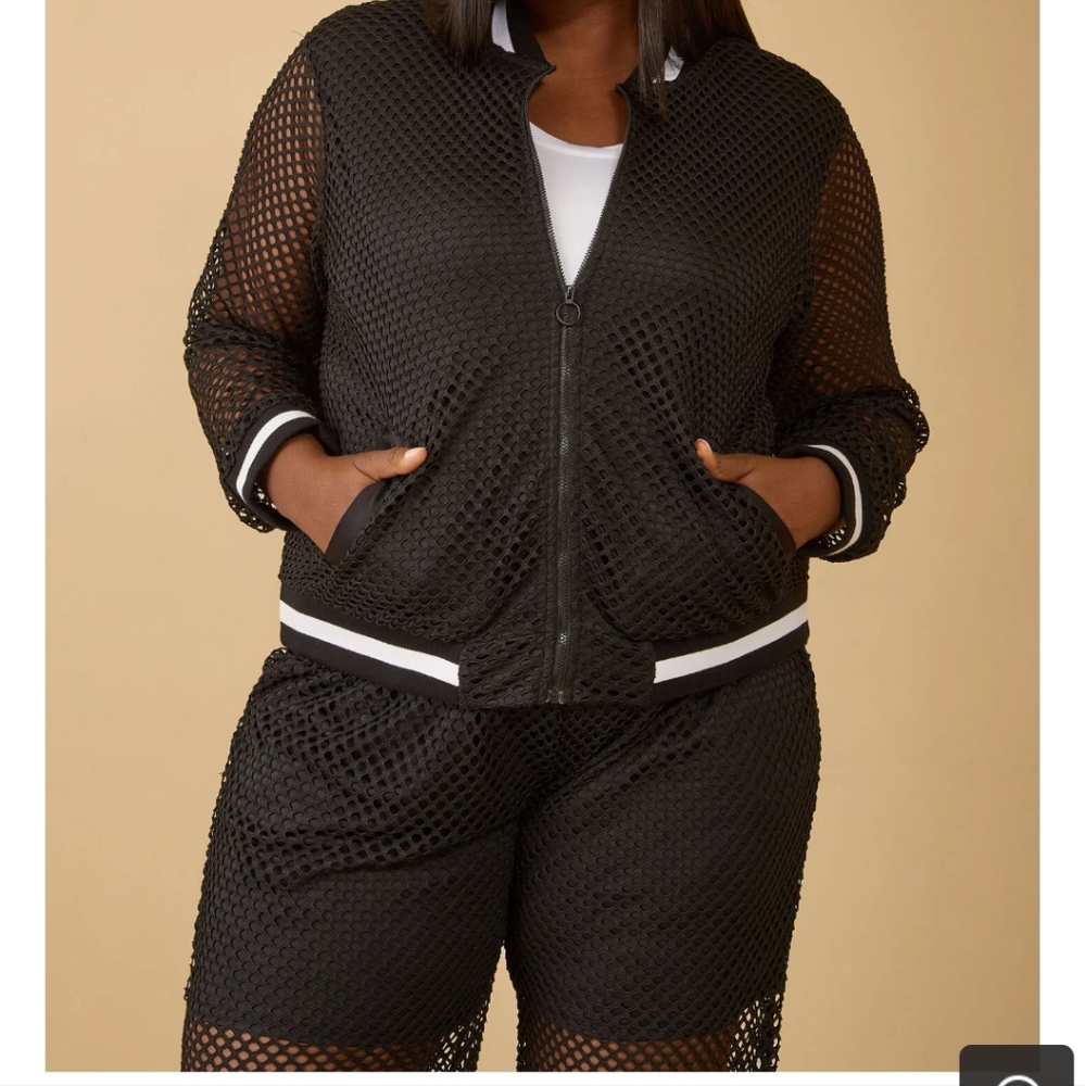 Mesh Activewear Jacket & Jogger